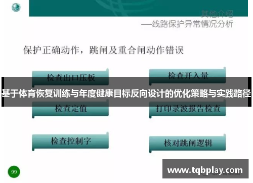 基于体育恢复训练与年度健康目标反向设计的优化策略与实践路径